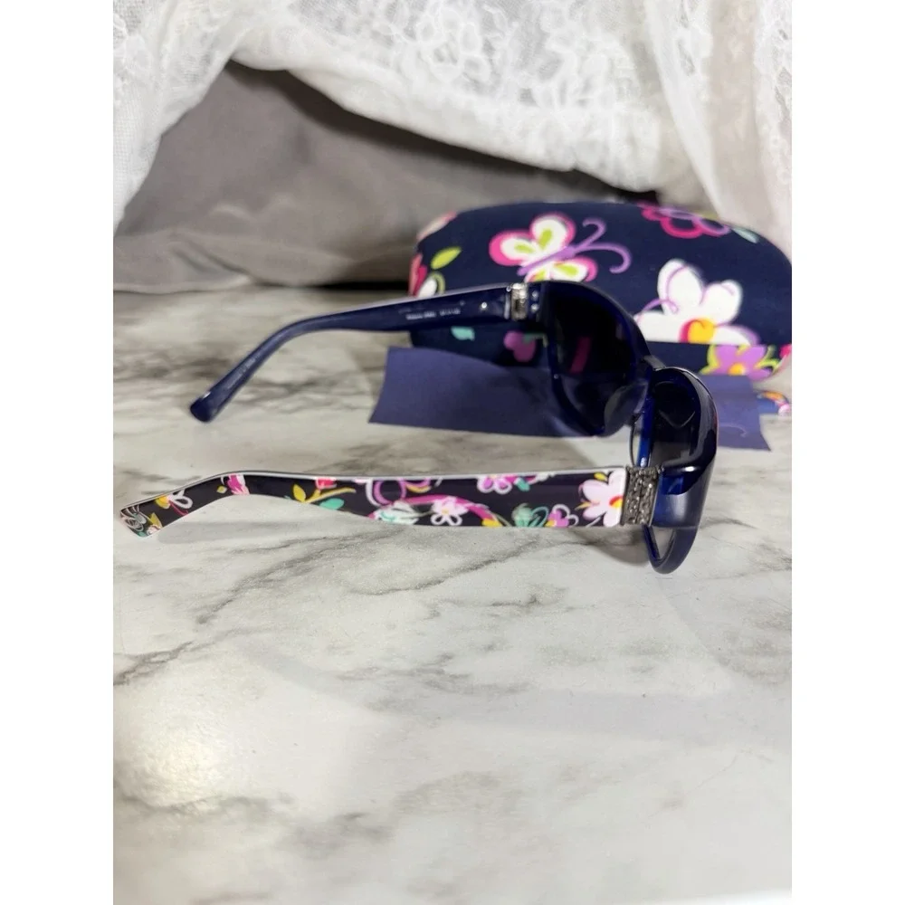 Vera Bradley Sunglasses Ribbons Scarlett 57-17-130 With Hard Case (A3149)